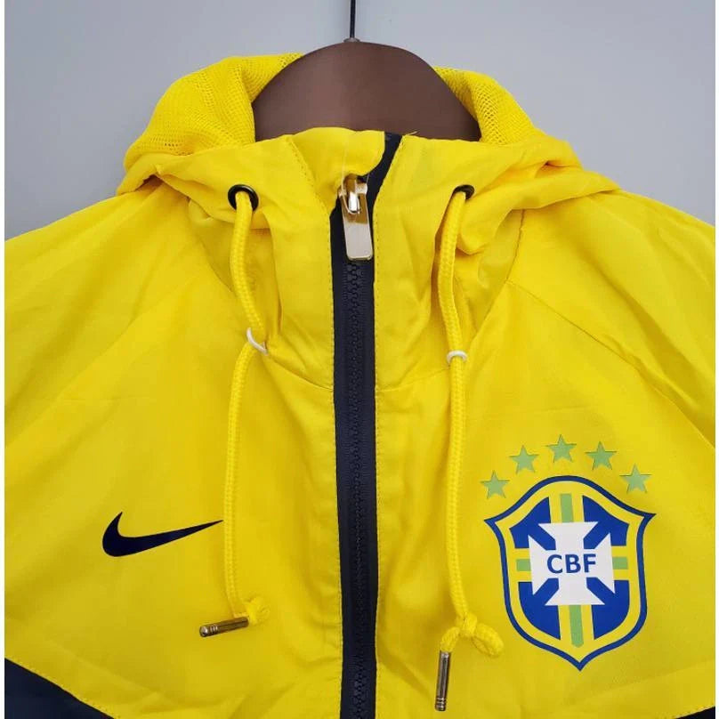 Corta-vento Seleção Brasileira - Amarela e Azul