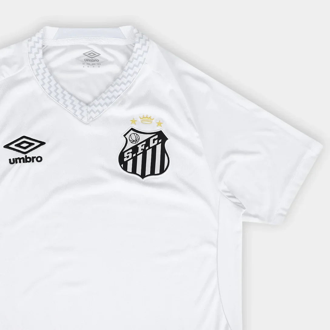 Camisa Santos I 25/26 s/n Torcedor Umbro Masculina - Branco+Cinza