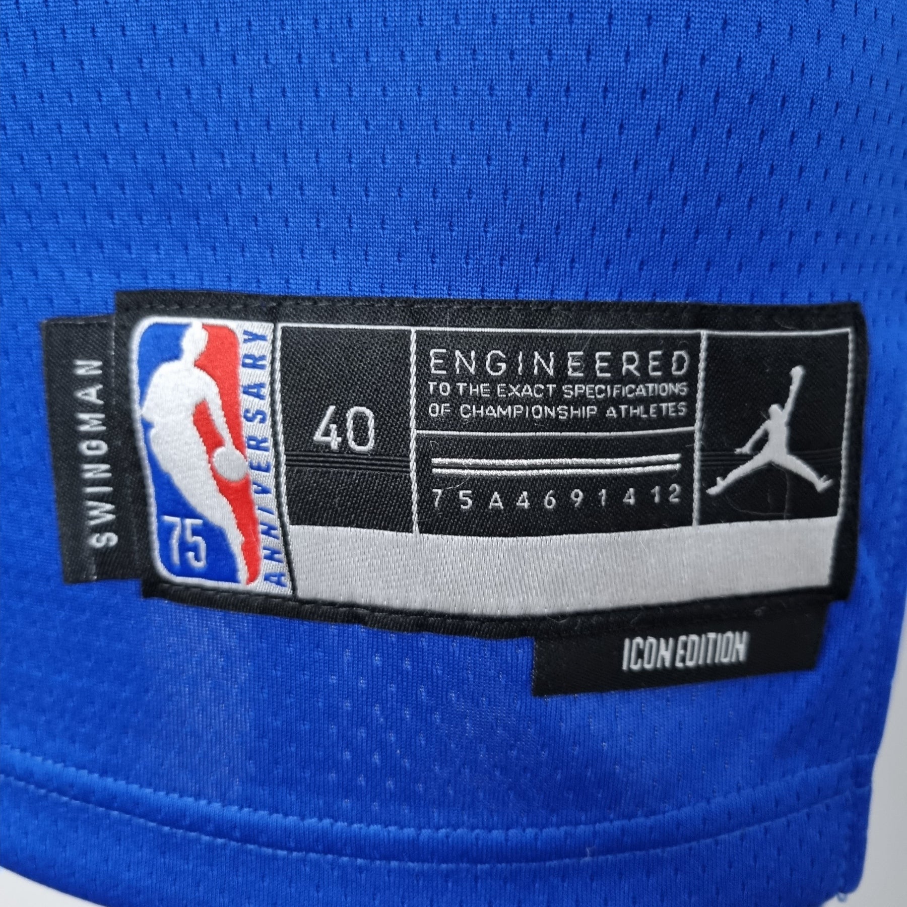 Camisa NBA NY Knicks #7 Anthony - 75° Aniversário Limited Blue