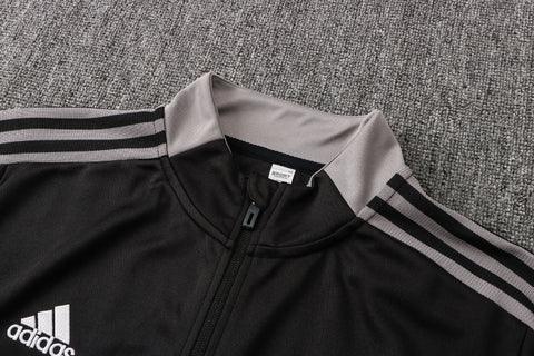 Conjunto Juventus Preta Adidas - Com Ziper