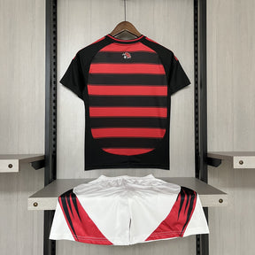 Conjunto Infantil CR Flamengo l 2025/26 Rubro-Negro - Modelo Torcedor