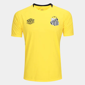 Camisa Santos 25/26 Treino Umbro Masculina - Amarelo+Preto