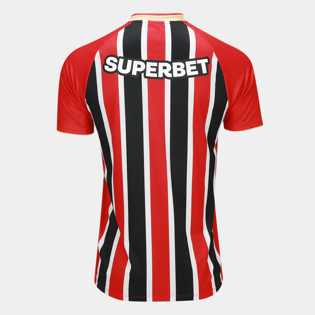 Camisa São Paulo II 25/26 Torcedor New Balance Masculina - Vermelho+Branco