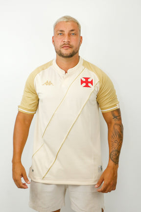 Camisa 3 Vasco Kappa 24/25 - 100 anos resposta histórica - Masculina - Bege