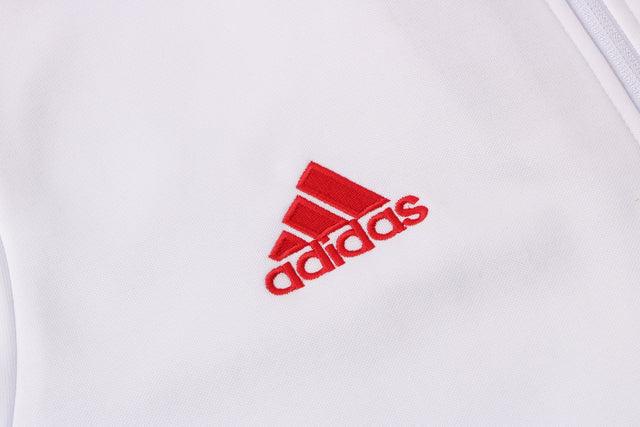 Conjunto Inverno Manchester United Branca Adidas - Com Capuz