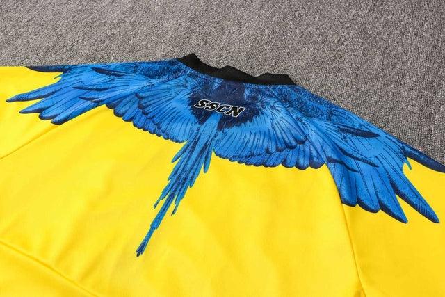 Conjunto Inverno Napoli Amarelo e Preto Kappa - Com Fecho