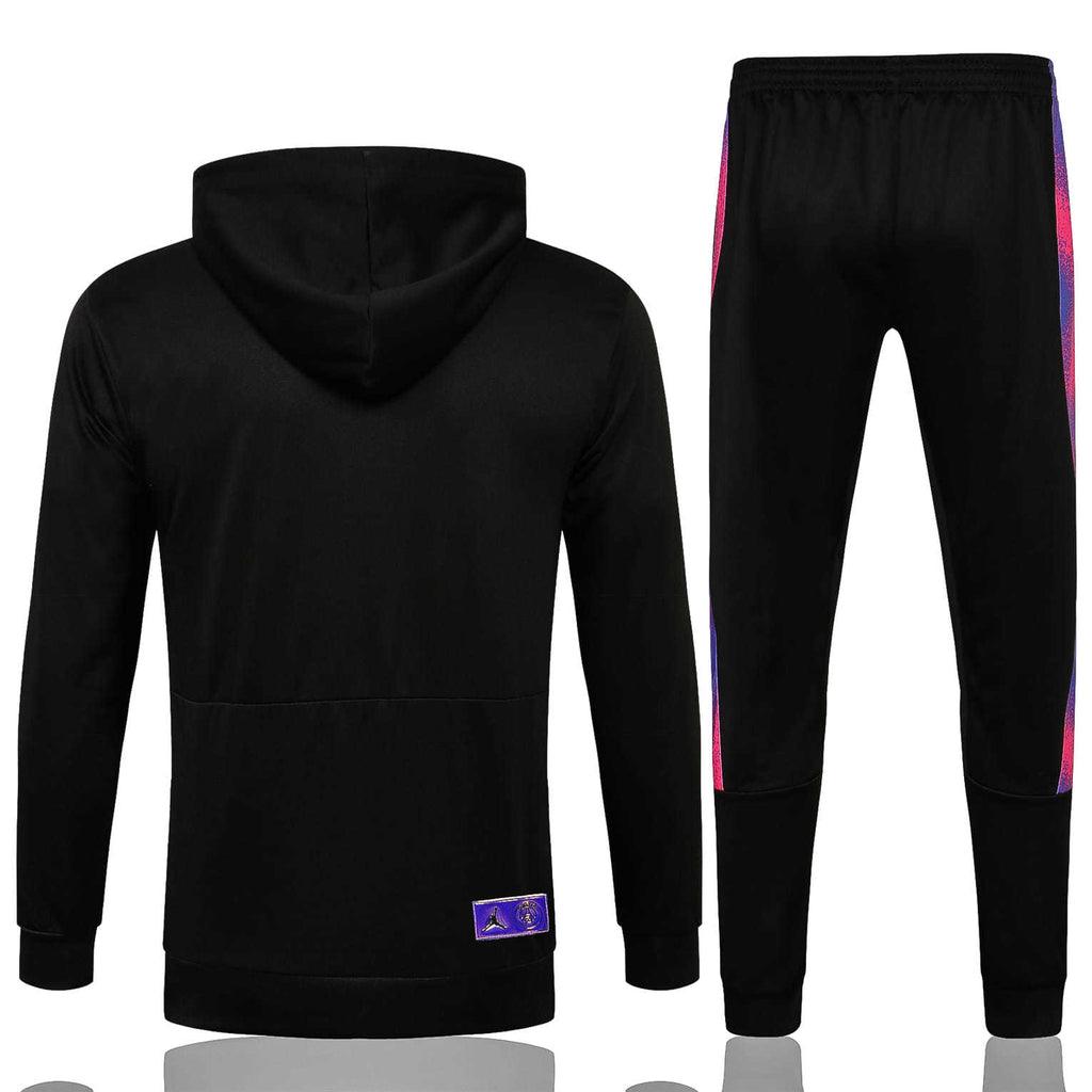 Conjunto Inverno PSG Preto Jordan - Com Capuz