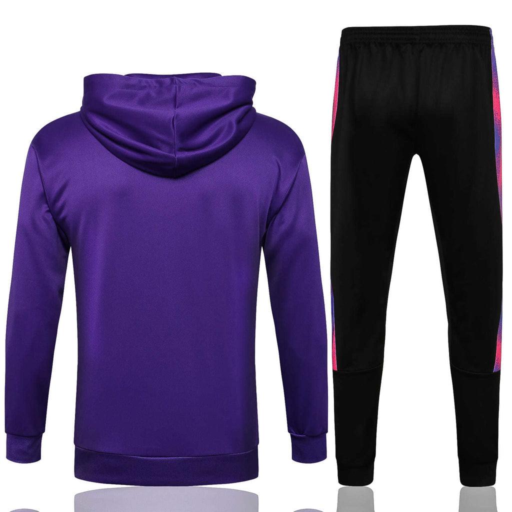 Conjunto Inverno PSG Roxo e Preto Jordan - Com Capuz